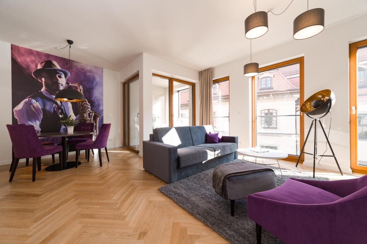 Modernes Apartment Am Neumarkt Dresden Buitenkant foto