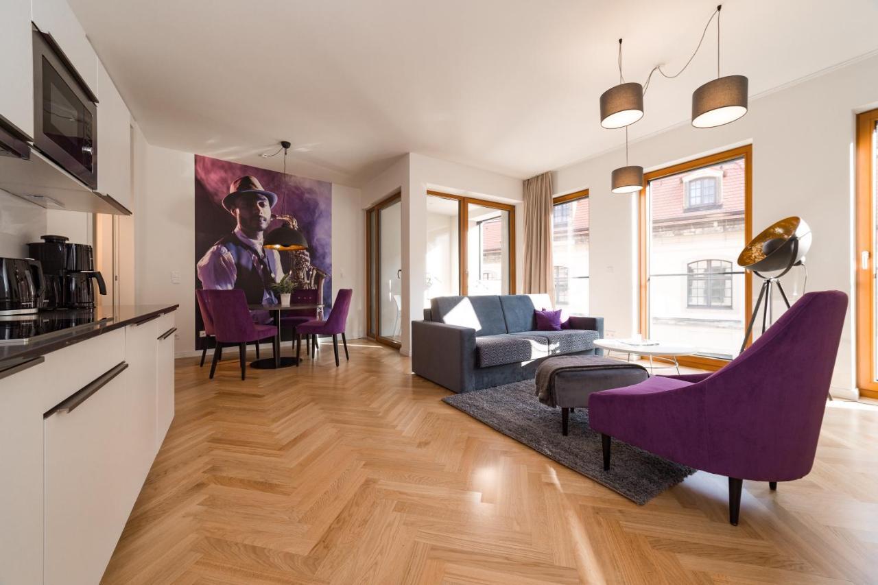 Modernes Apartment Am Neumarkt Dresden Buitenkant foto